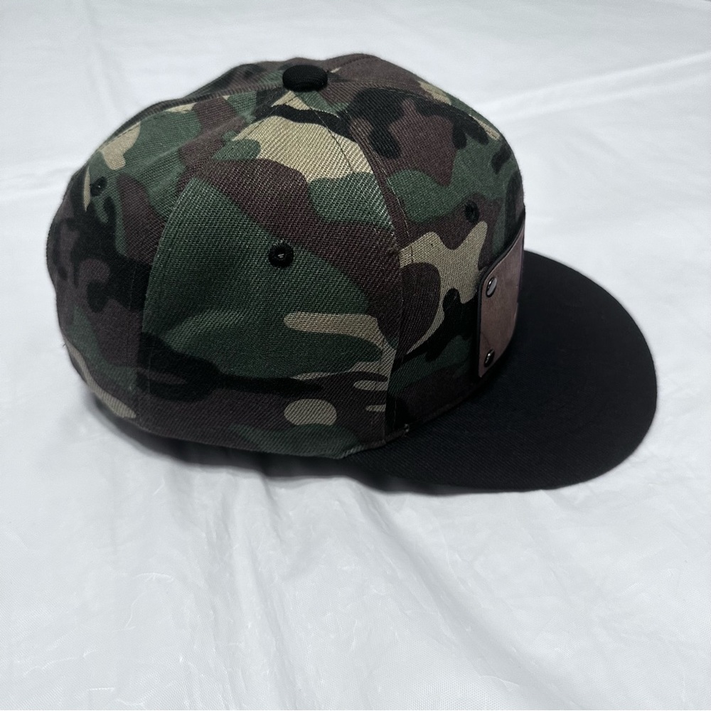 Men Snapback Hat Classic Hip Hop Style Flat Brim LA Wooden Patch camuflaje - Picture 11 of 16